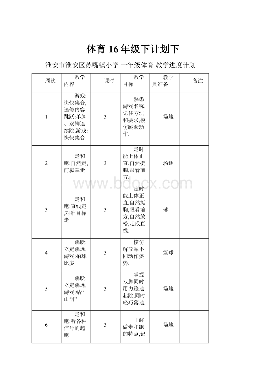 体育16年级下计划下.docx_第1页