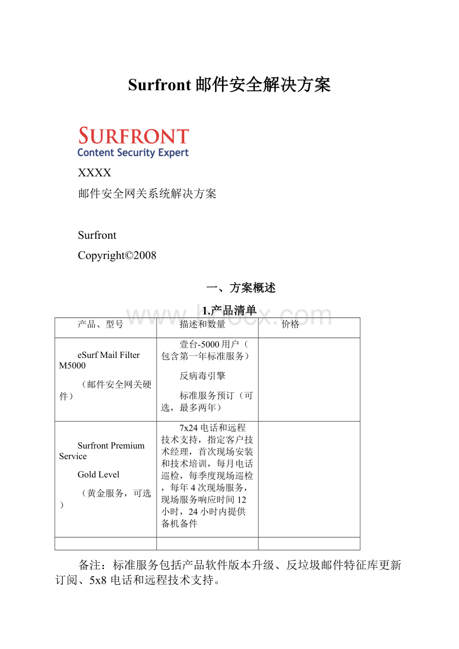 Surfront邮件安全解决方案.docx_第1页