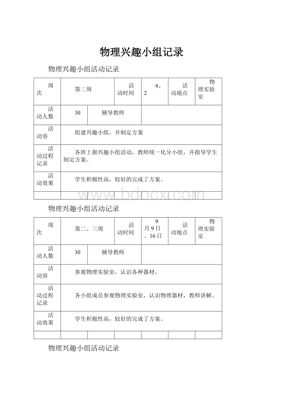 物理兴趣小组记录.docx_第1页