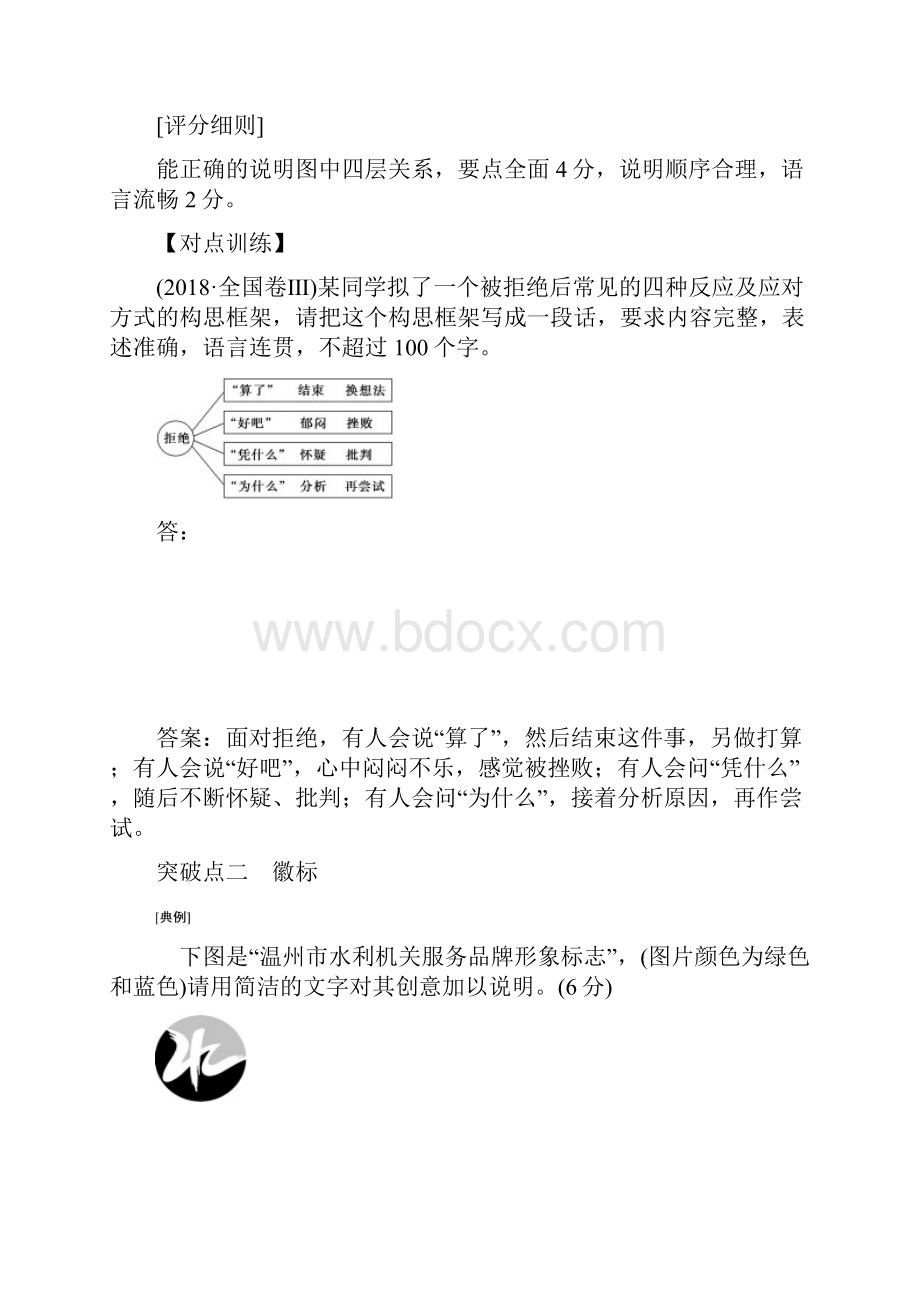 高考语文高分技巧二轮讲义专题七 抢分点五 图文转换题抓住特征按图索意 Word版含答案.docx_第3页