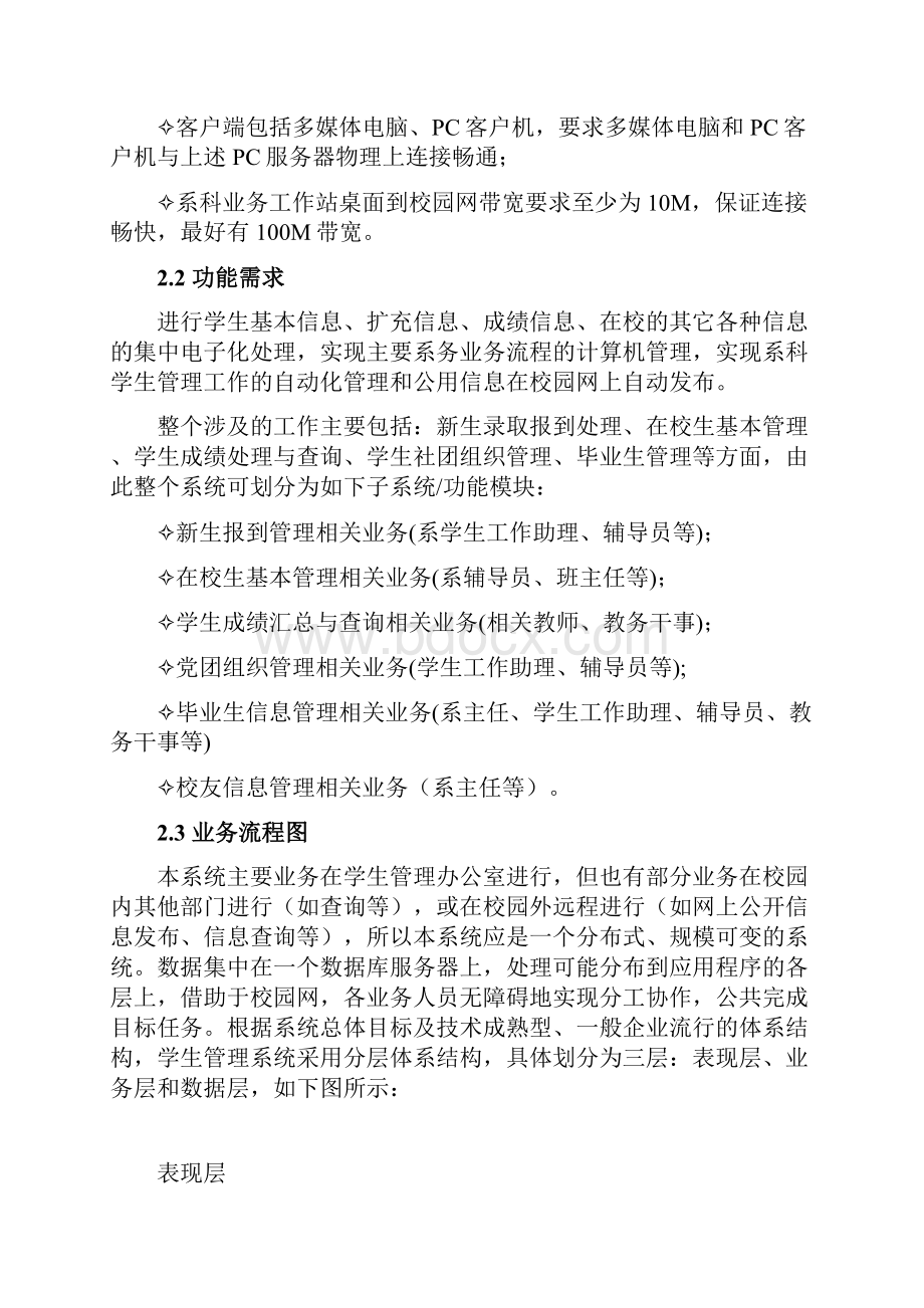 学生信息管理系统的设计与实现报告.docx_第3页