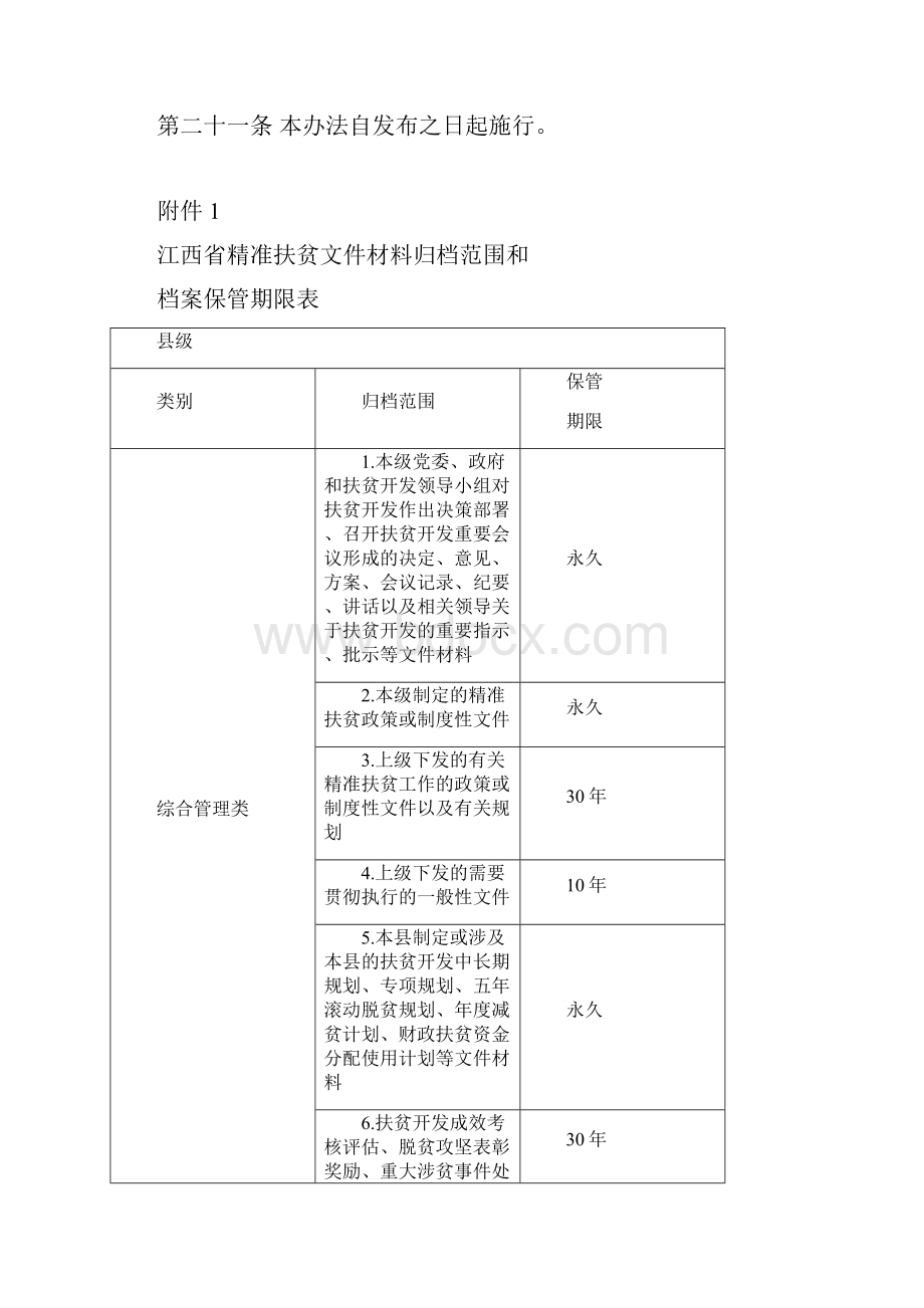 江西精准扶贫档案管理实施办法.docx_第3页