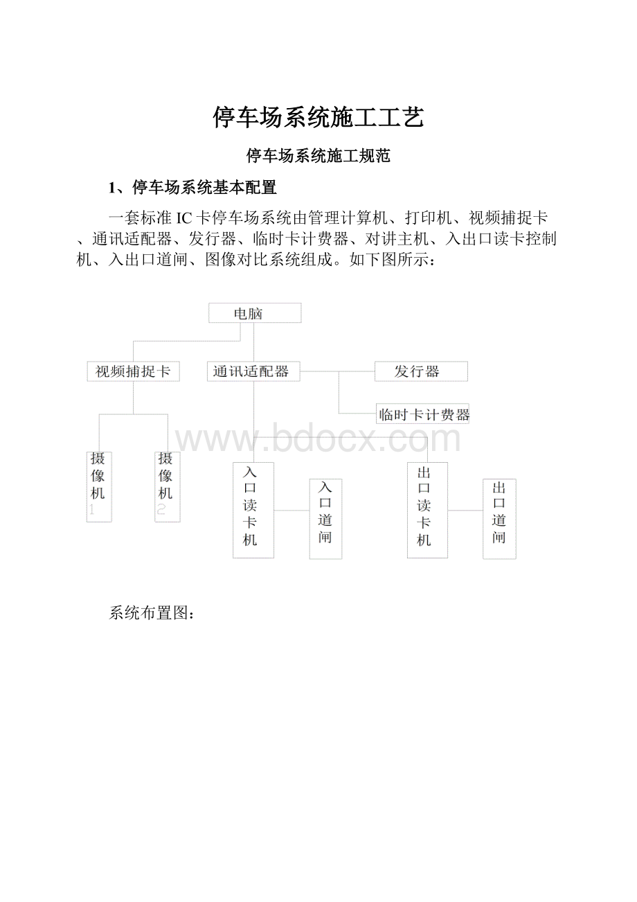 停车场系统施工工艺.docx