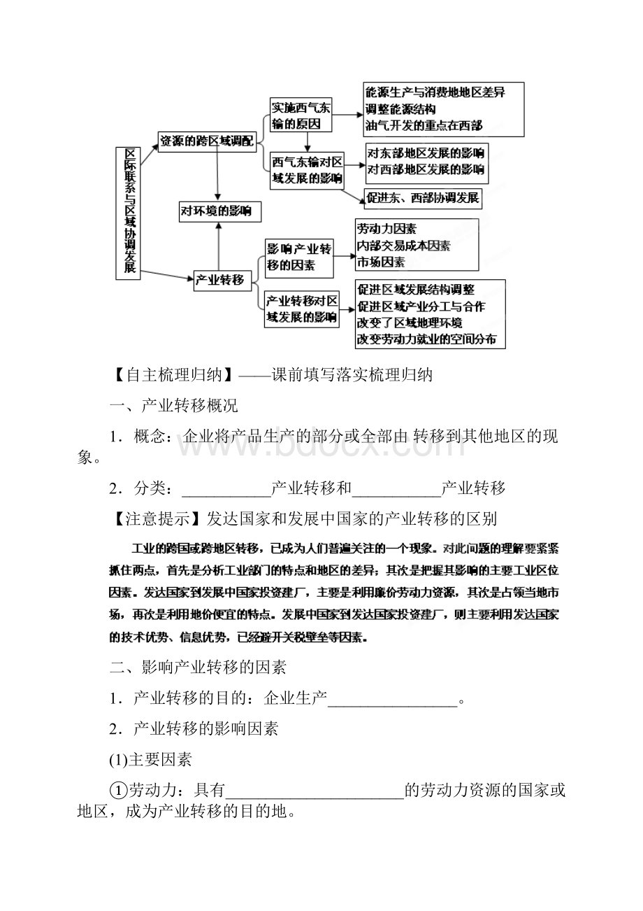 高考地理一轮复习精品学案 专题33 产业转移教学案学生版.docx_第2页