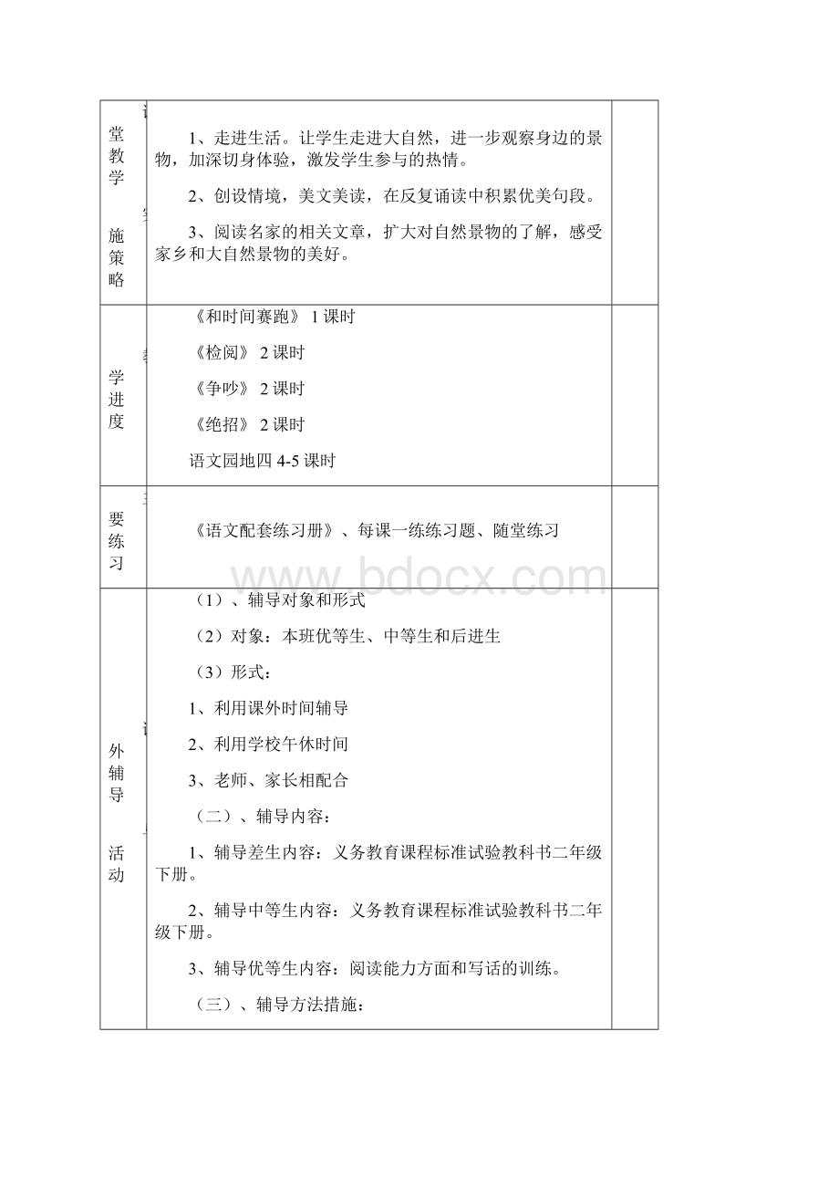 人教版小学三年级语文下册第四单元集体备课活动记录.docx_第3页