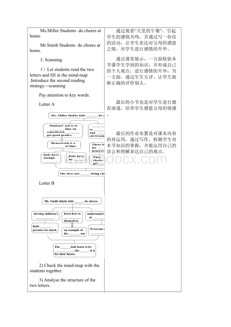 初中英语Should young people do chores at home教学设计学情分析教材分析课后反思.docx_第3页