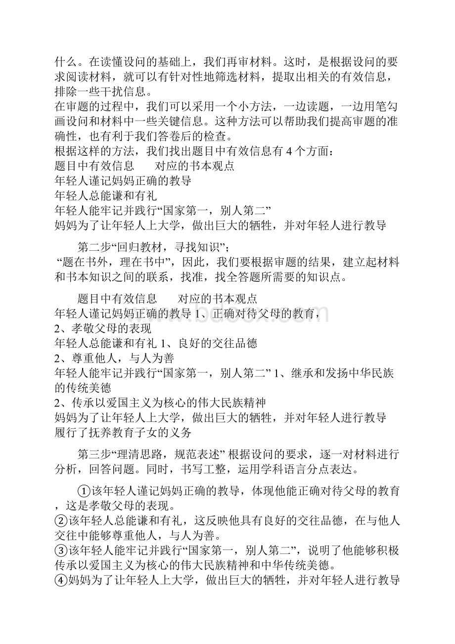 初中政治主观题解题思路与方法.docx_第2页