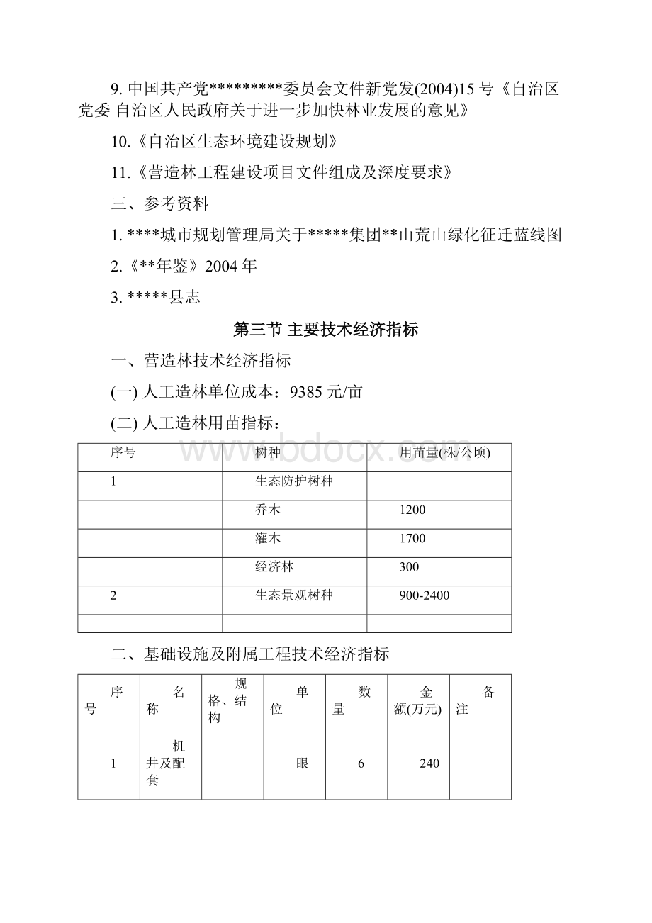 新版XX荒山绿化工程建设项目可行性研究报告.docx_第3页