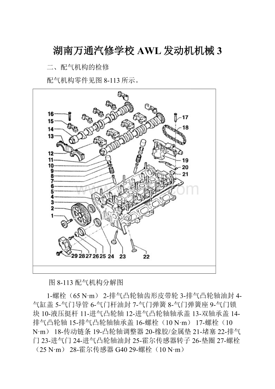 湖南万通汽修学校AWL发动机机械3.docx