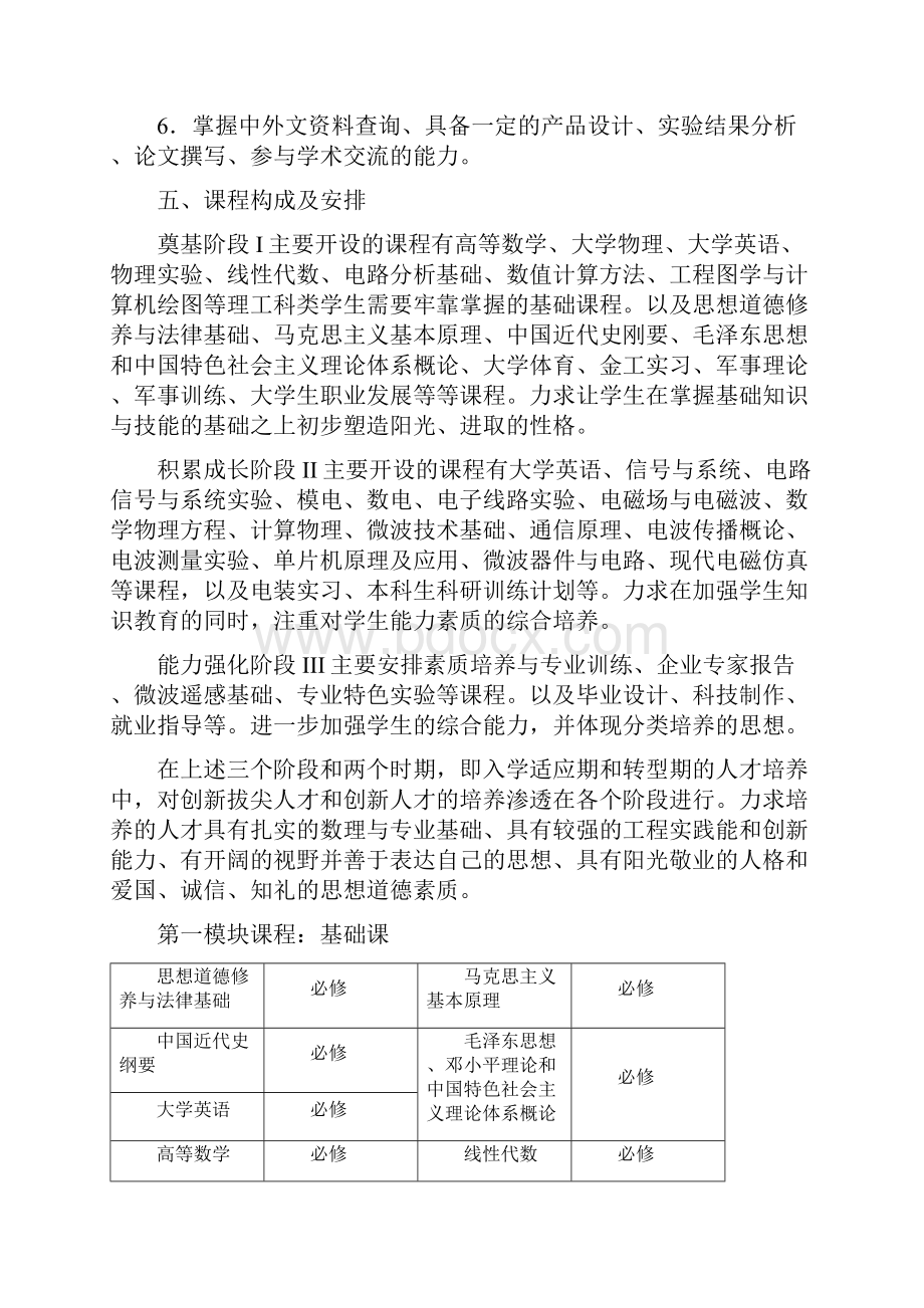 电子信息科学与技术专业培养方案.docx_第3页