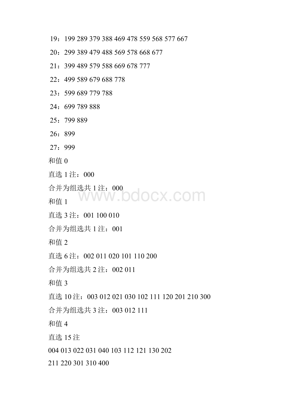 排列三和值表.docx_第2页
