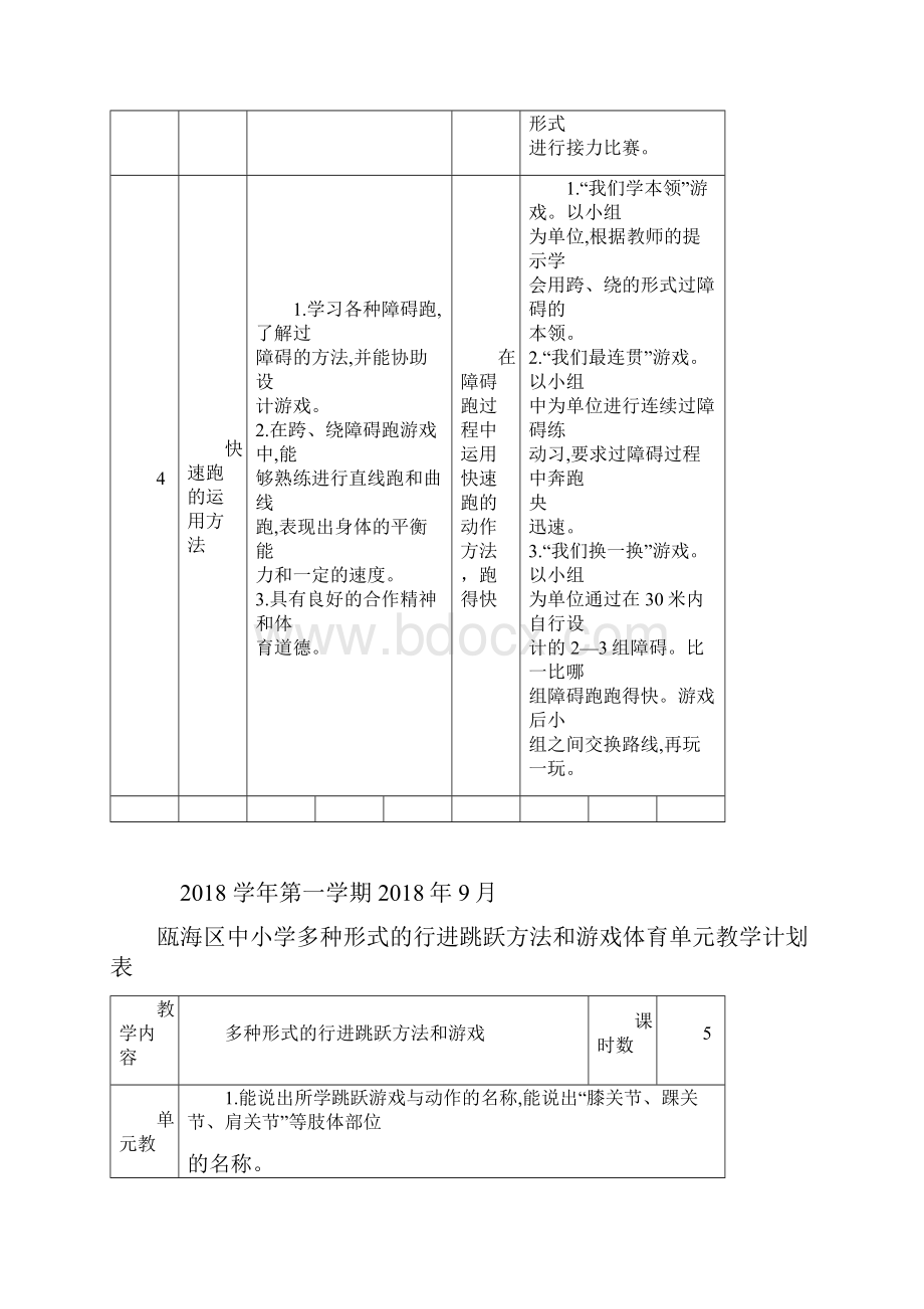 二年级上体育单元教学计划.docx_第3页