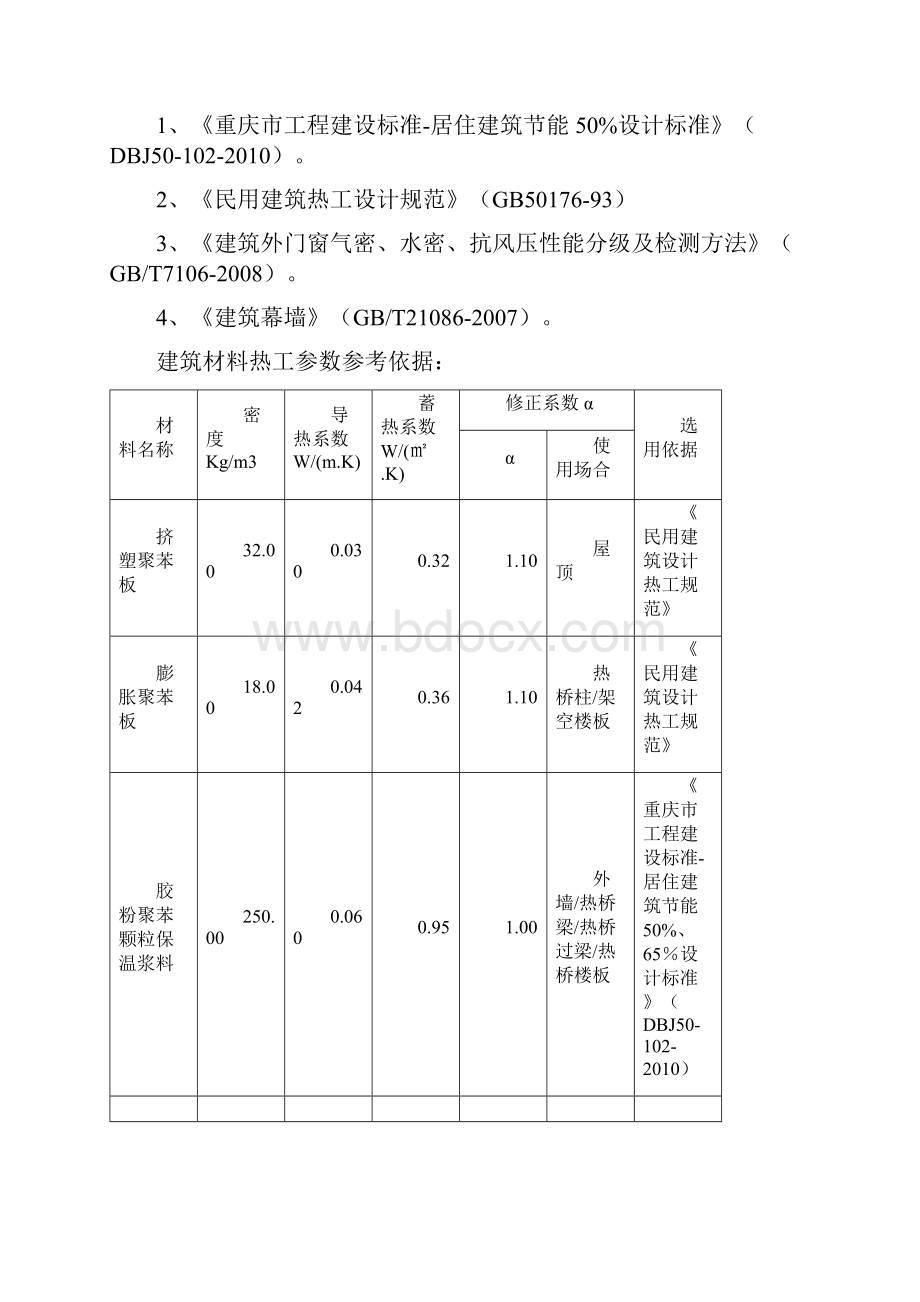 工程建筑重庆市居住建筑规定性指标计算报告书样表精编.docx_第2页