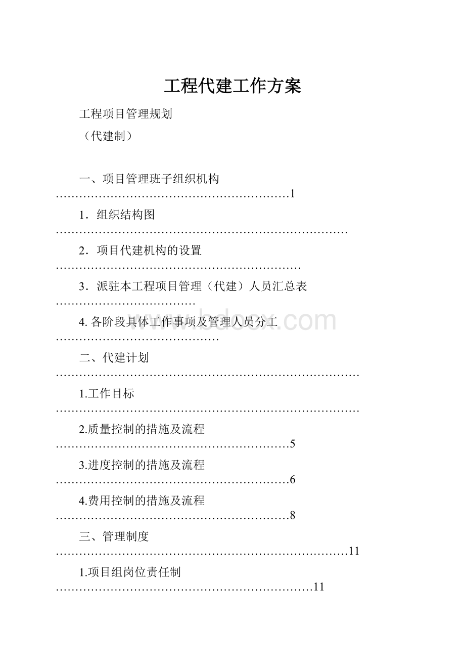 工程代建工作方案.docx_第1页