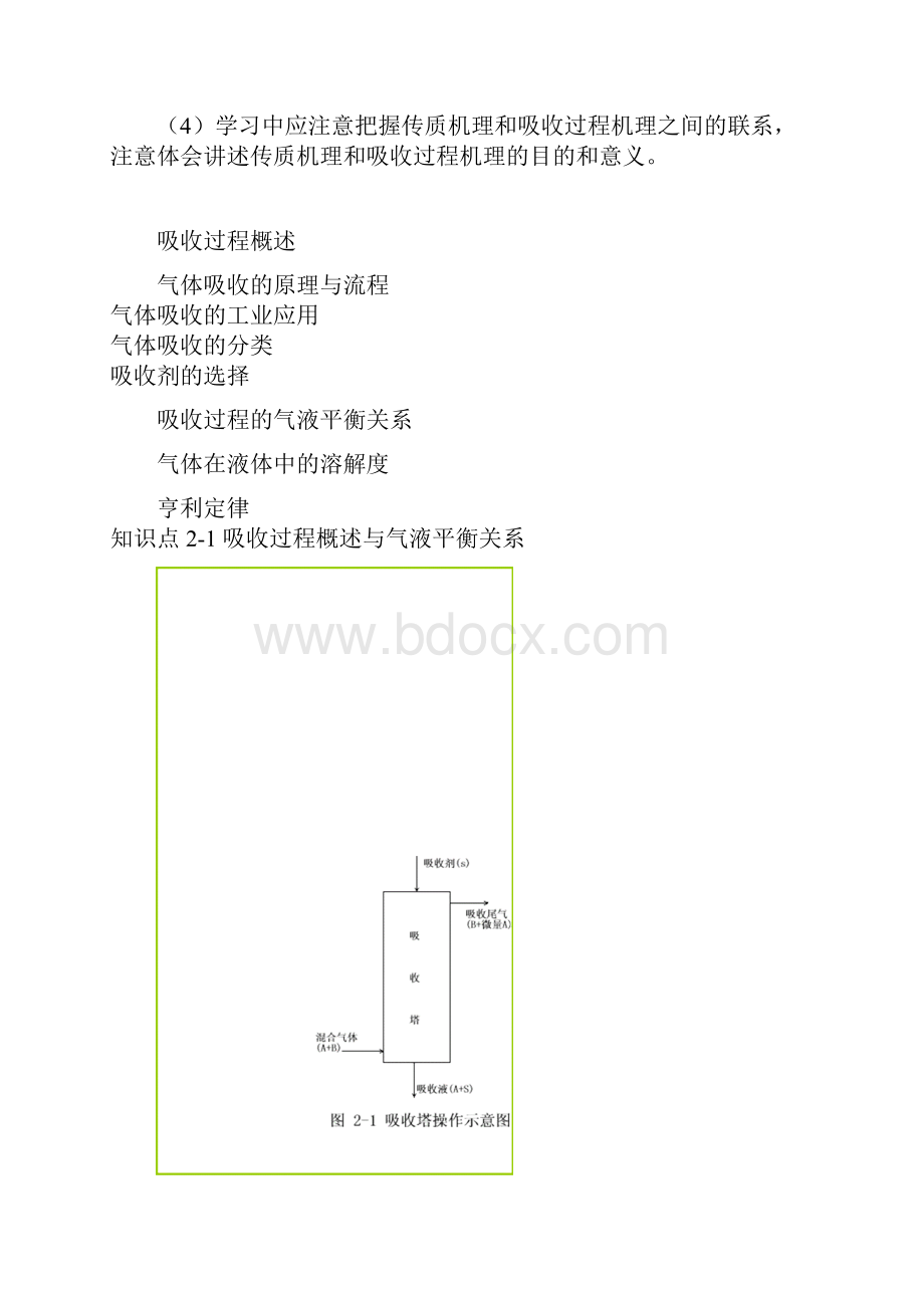 完整word版知识点21吸收过程概述与气液平衡关系良心出品必属精品.docx_第3页