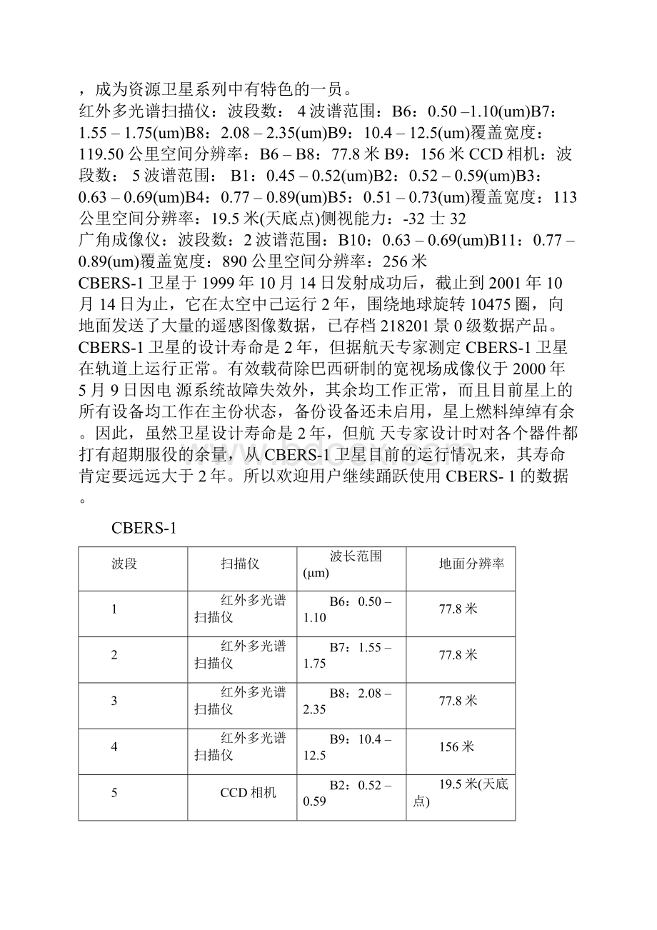 常见遥感卫星基本参数.docx_第2页