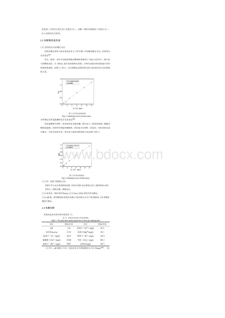 硅胶废水的化学混凝除硅实验.docx_第2页