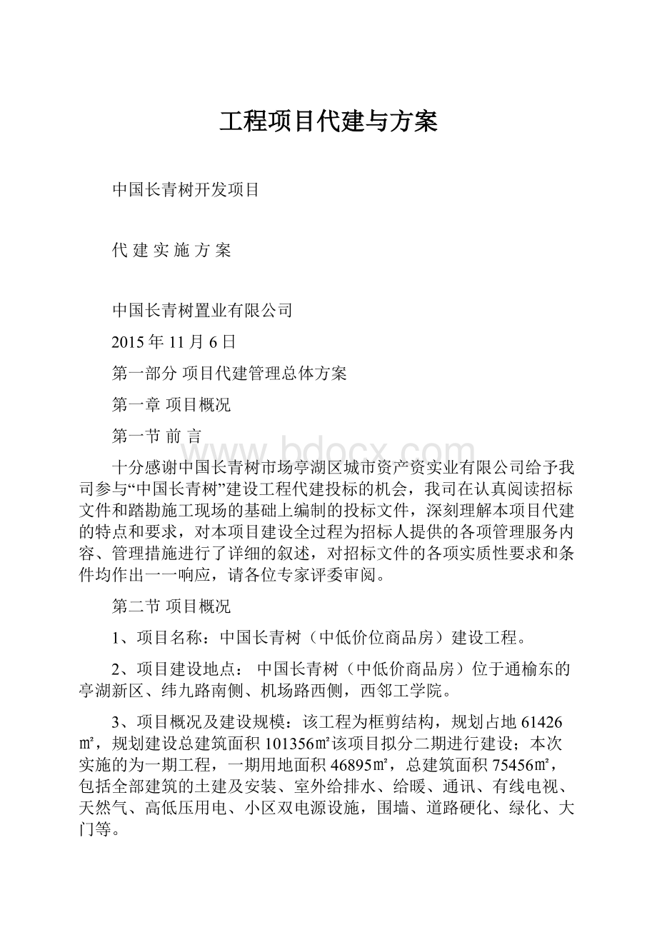 工程项目代建与方案.docx_第1页