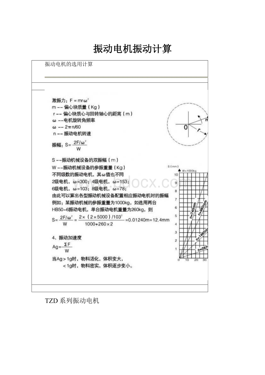 振动电机振动计算.docx