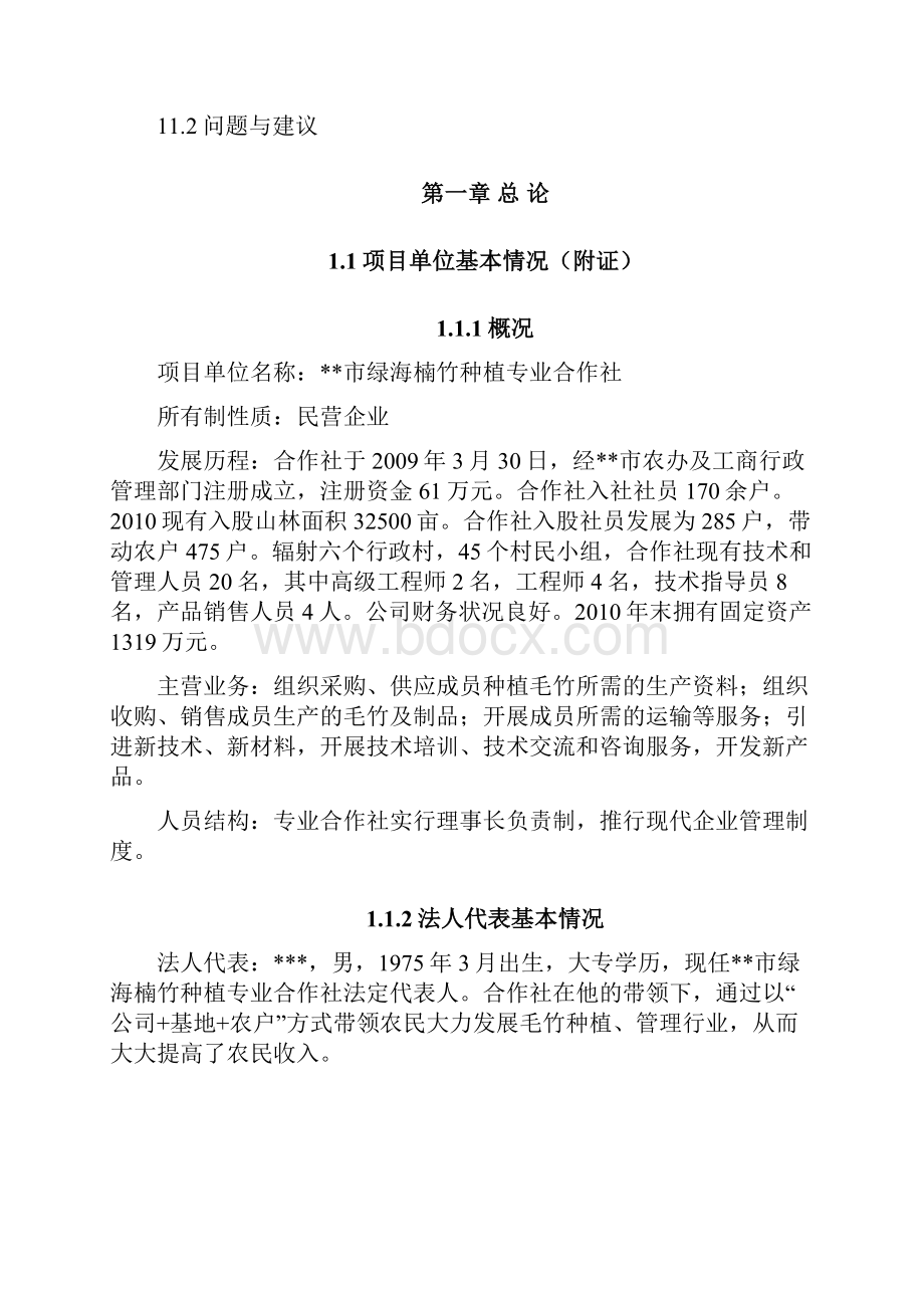 bnp毛竹增产竹腔施肥育竹丰产技术示范与推广建设项目可行性研究报告.docx_第2页