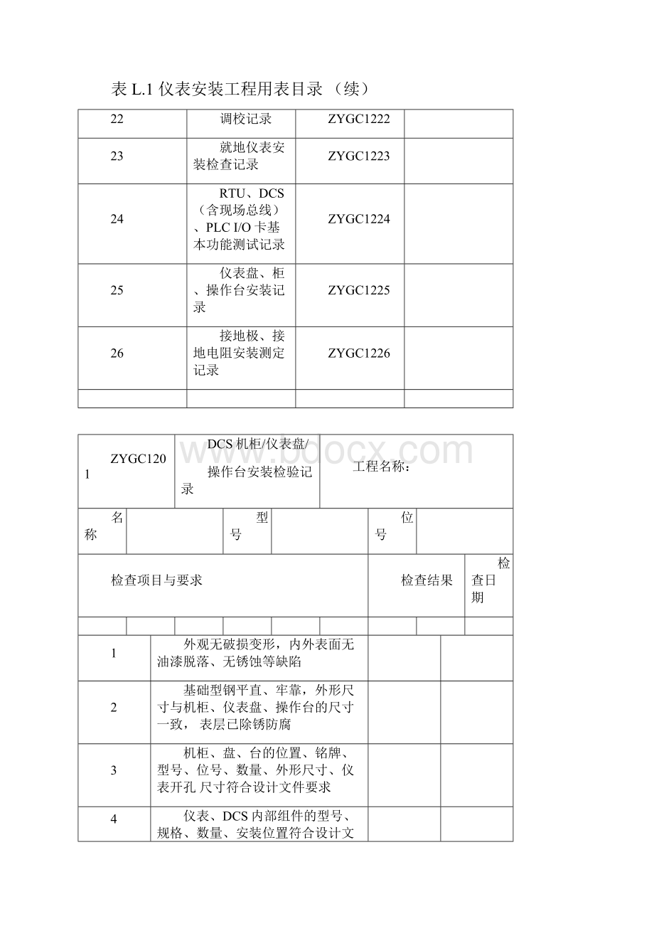 仪表安装工程用表.docx_第3页