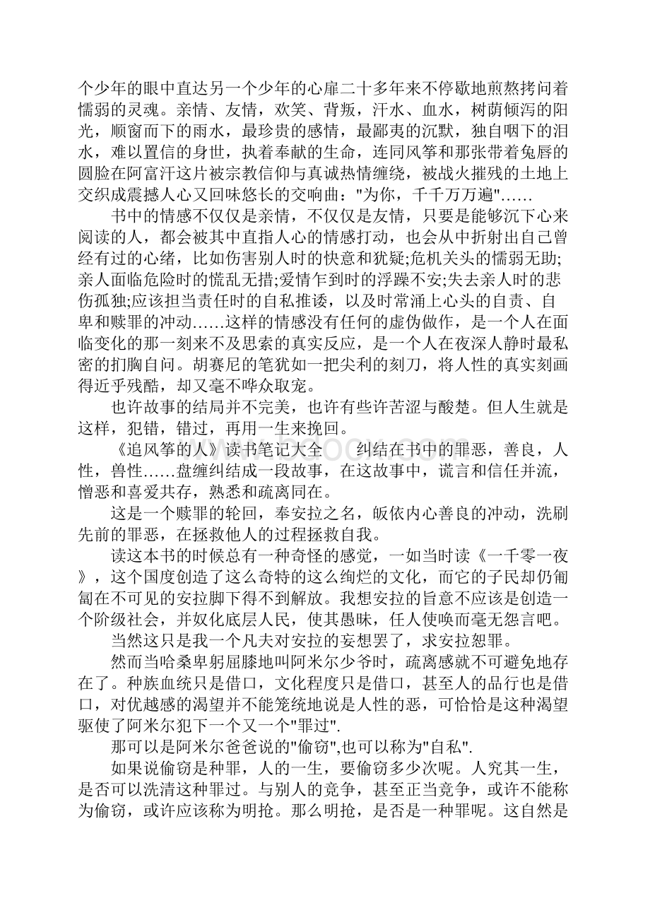 《追风筝的人》读书笔记大全.docx_第2页