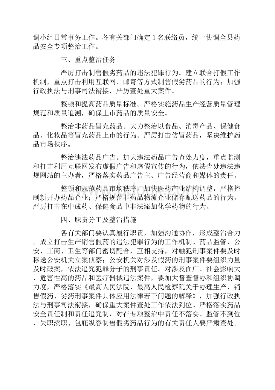 药品安全专项整治工作.docx_第2页