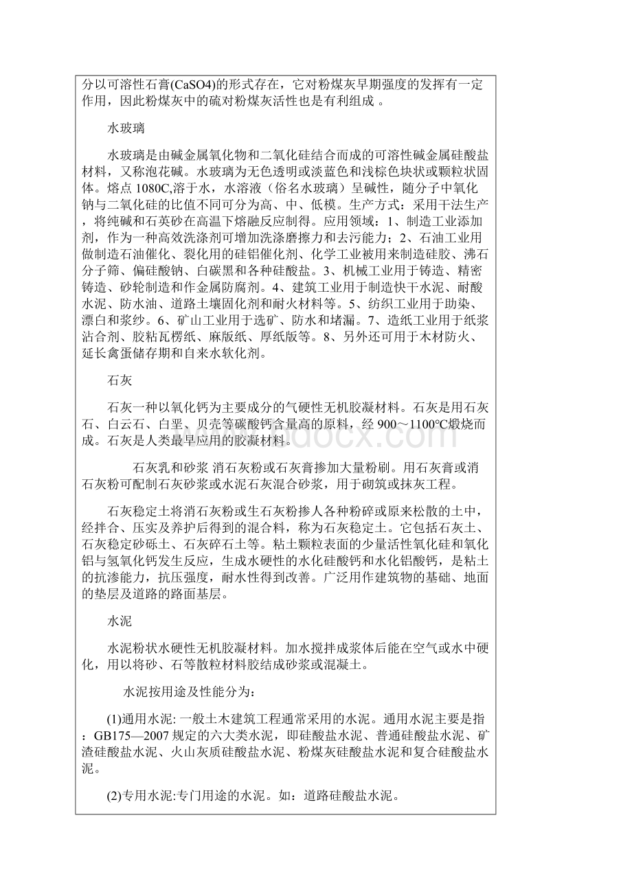 建筑材料实习报告材料.docx_第2页