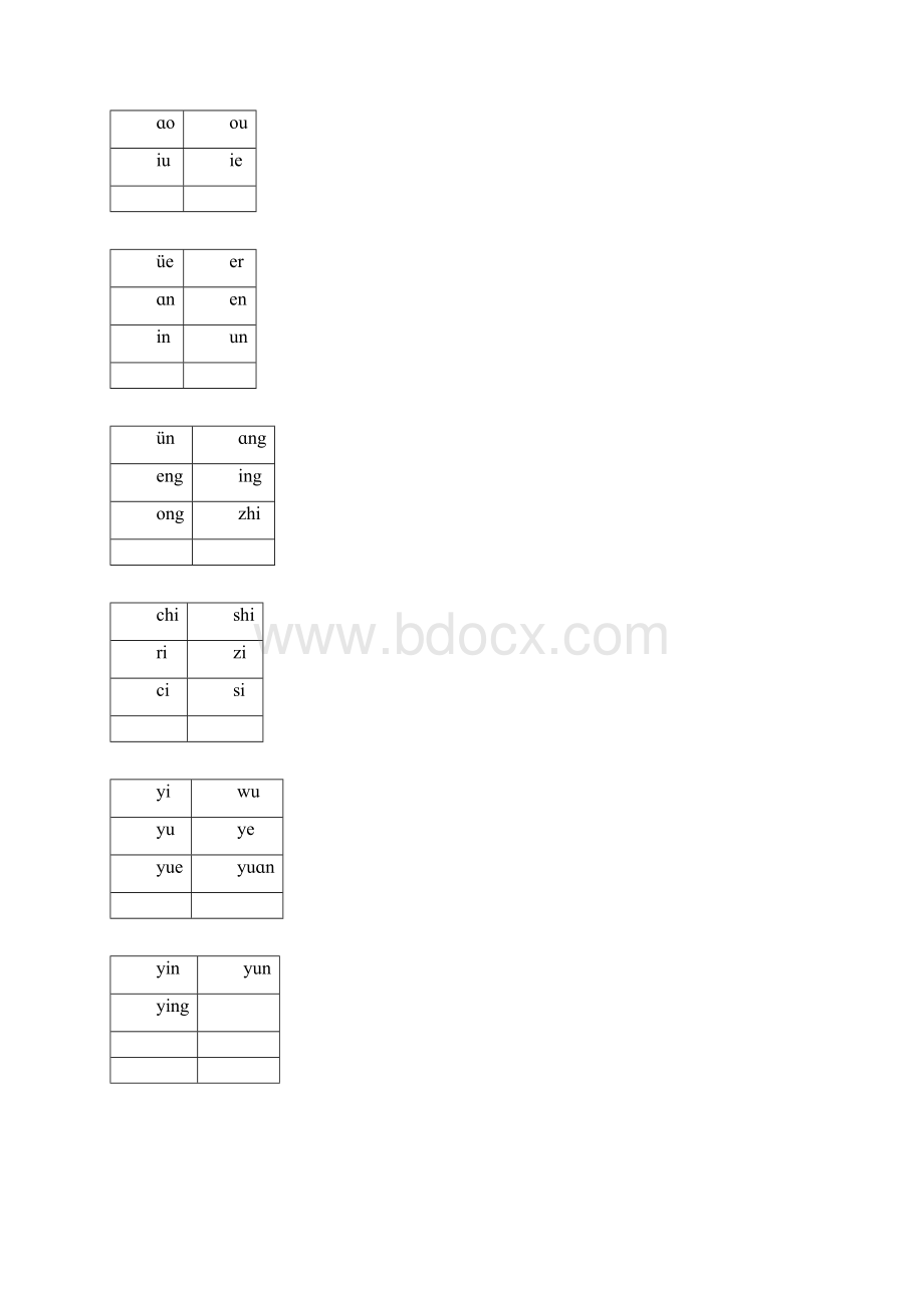 汉语拼音字母表卡片word版.docx_第2页