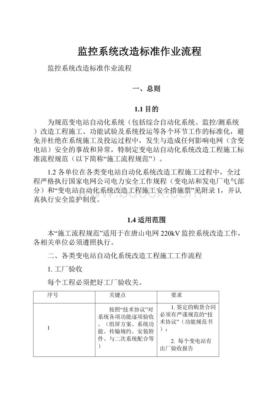 监控系统改造标准作业流程.docx_第1页