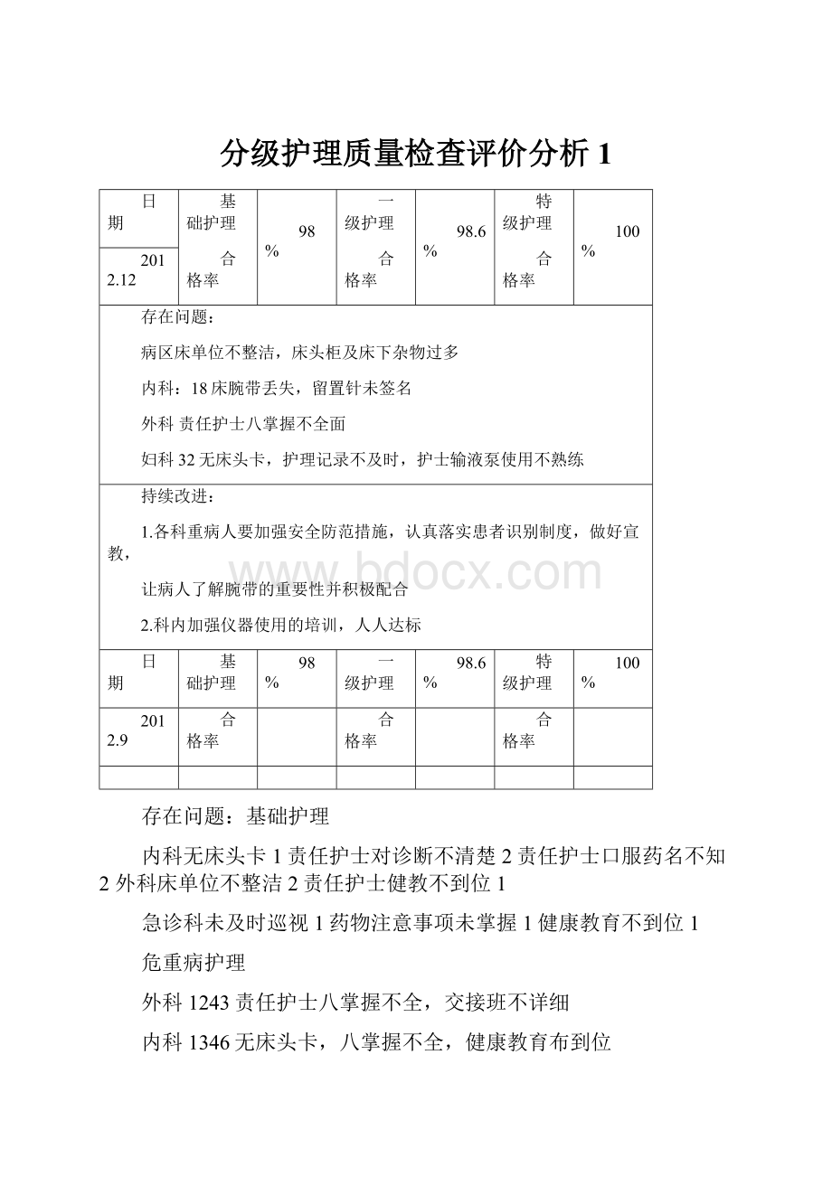 分级护理质量检查评价分析1.docx