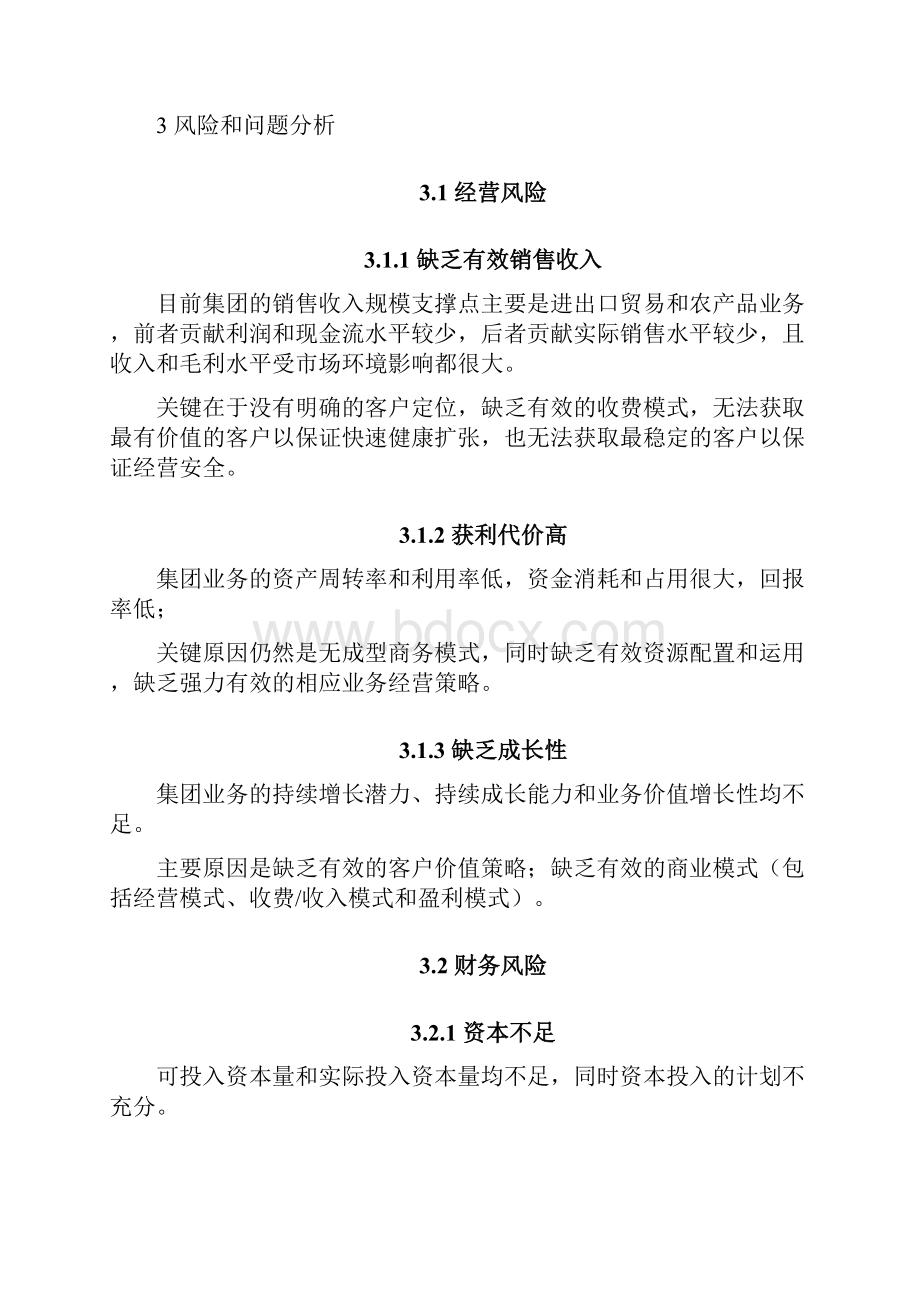 夏商集团企业战略发展规划项目商业计划书.docx_第3页