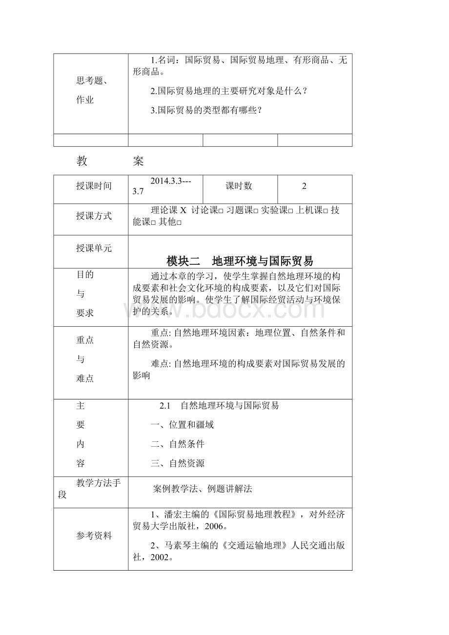 国际贸易地理教案.docx_第2页