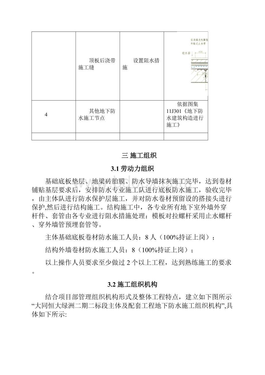 大同恒大绿洲二期24#住宅楼地下防水施工方案.docx_第3页