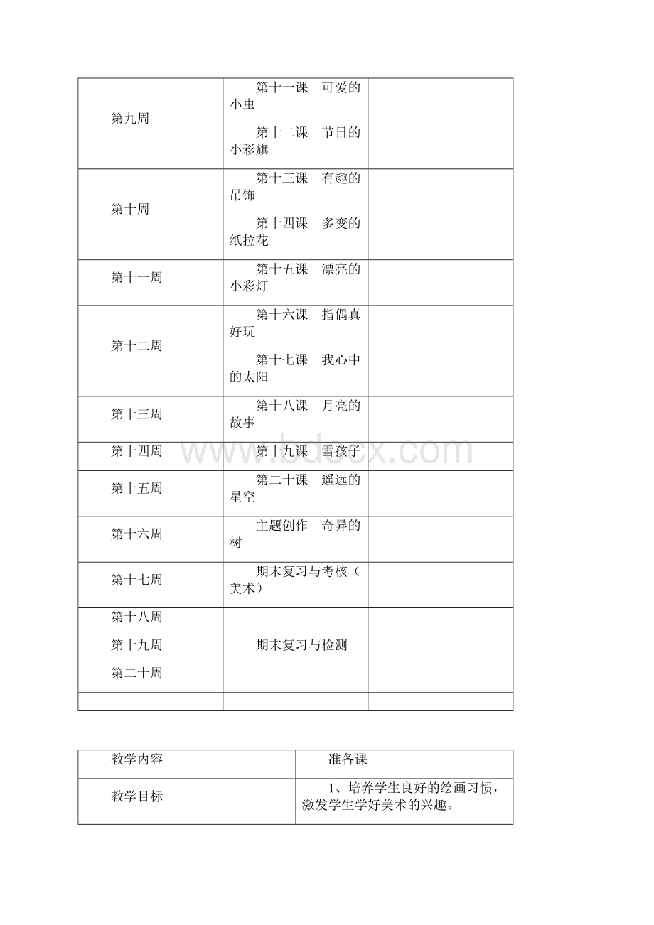 岭南版小学一年级上册美术教案.docx_第3页