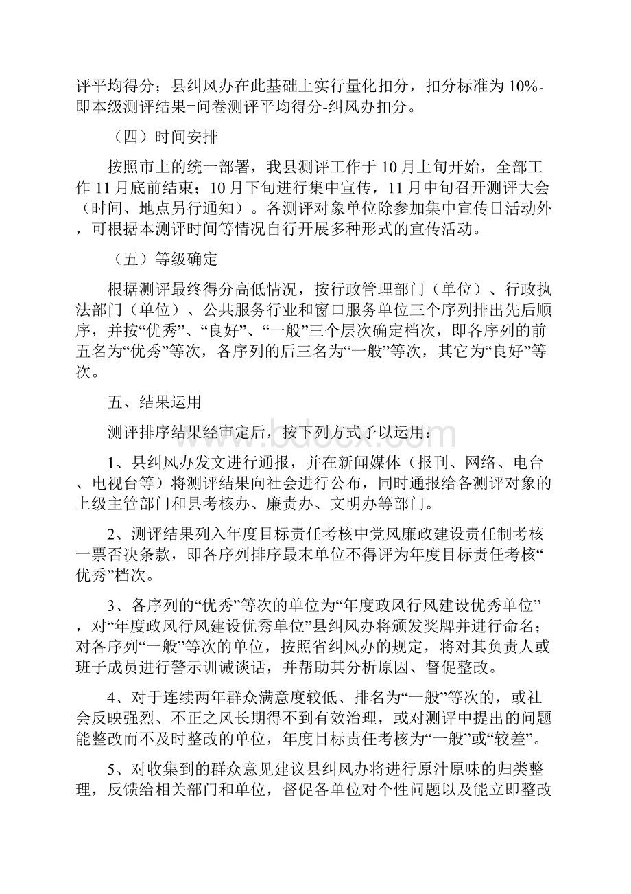 监督局政风行风测评工作方案与盖板安装安全方案汇编.docx_第3页