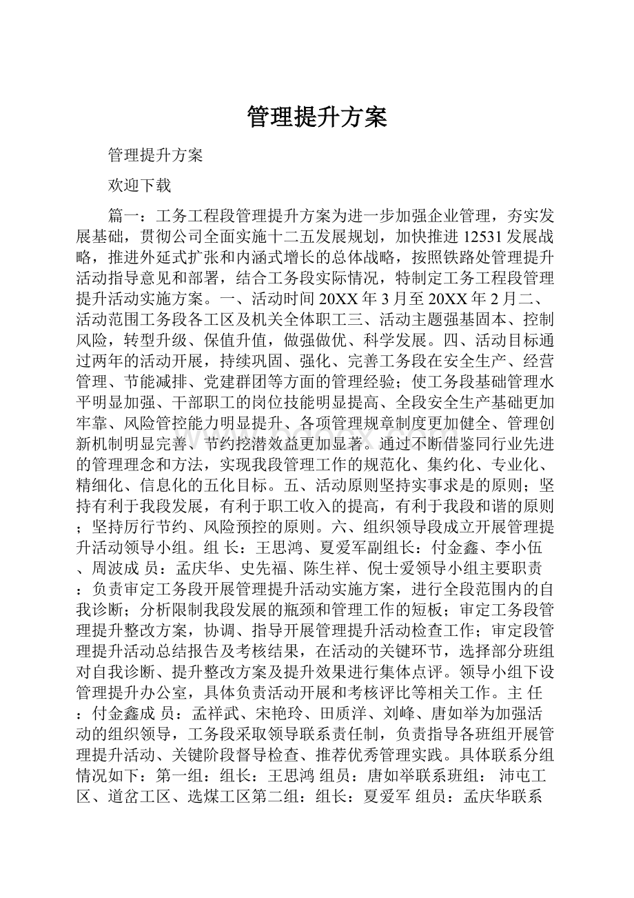 管理提升方案.docx_第1页