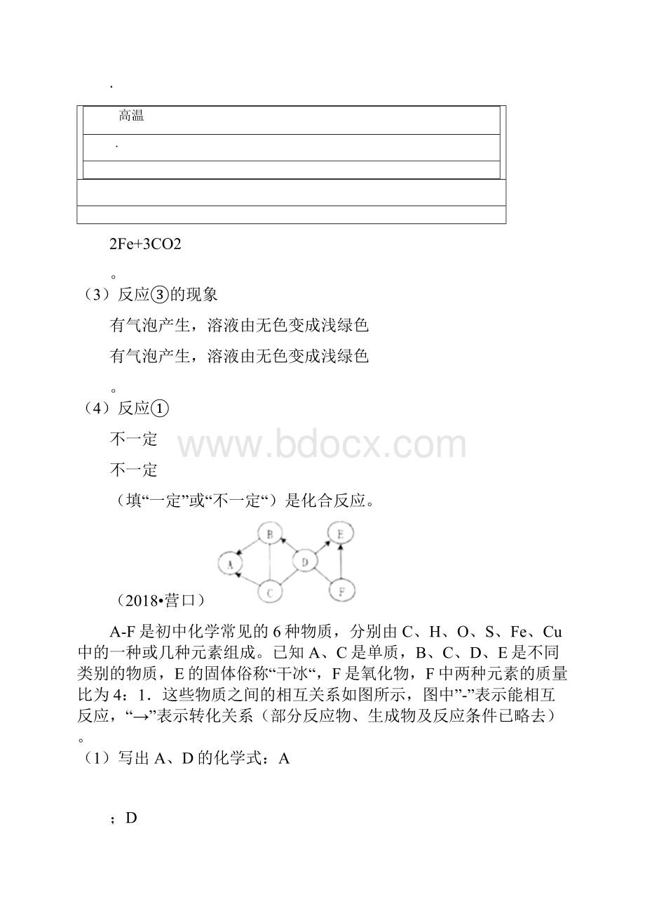 中考化学真题分类汇编2我们身边的物质综合2推断题3框图推断题无条件无答案.docx_第2页