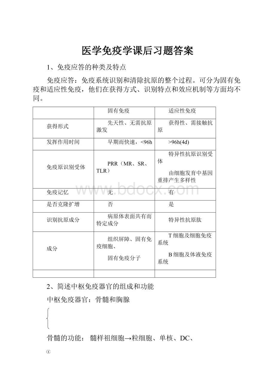 医学免疫学课后习题答案.docx_第1页