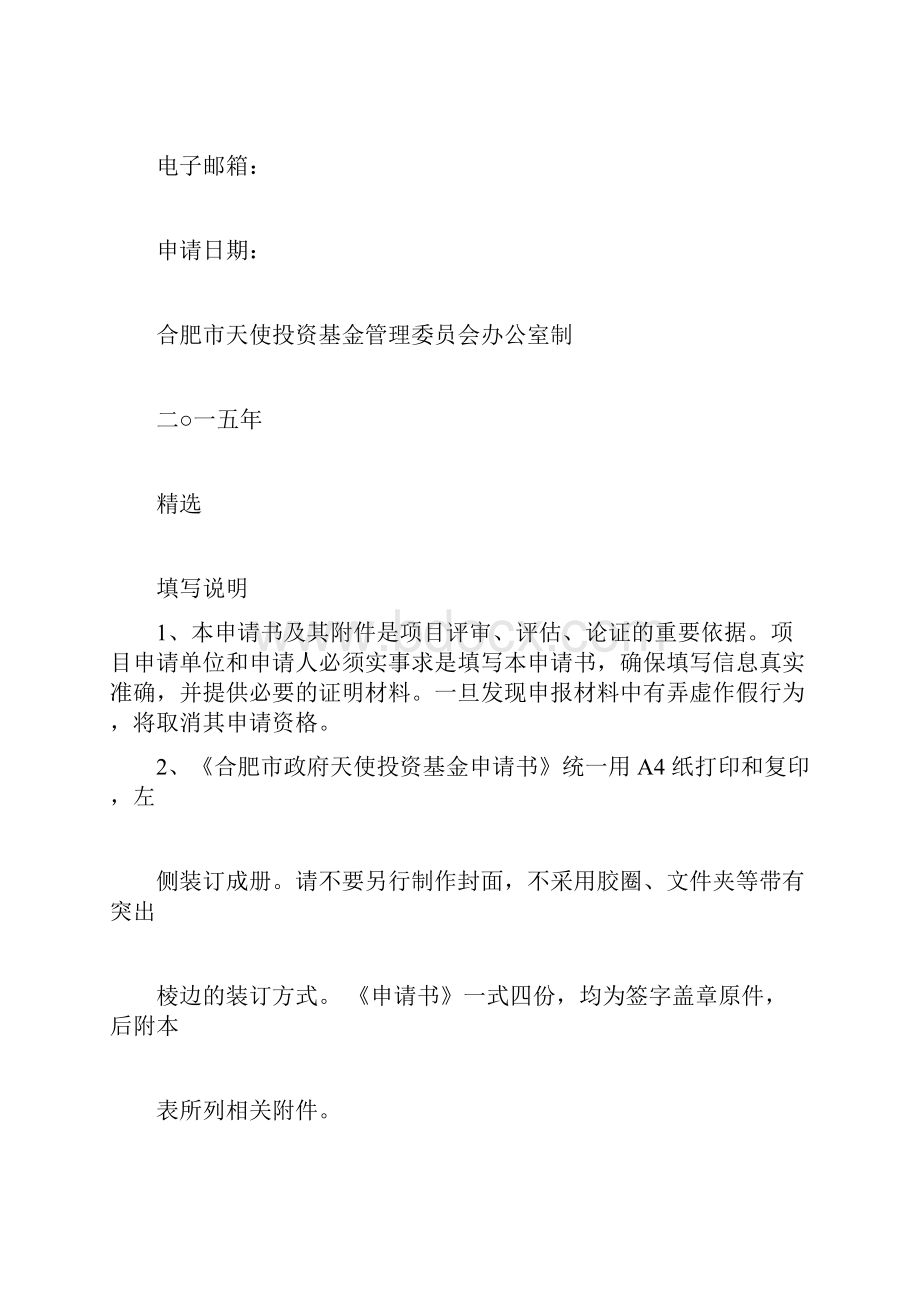 合肥市天使投资基金申报书doc.docx_第2页