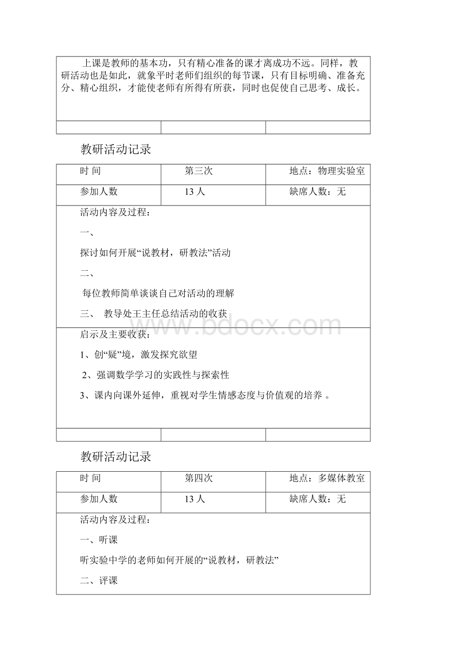 初中数学教研活动记录.docx_第2页