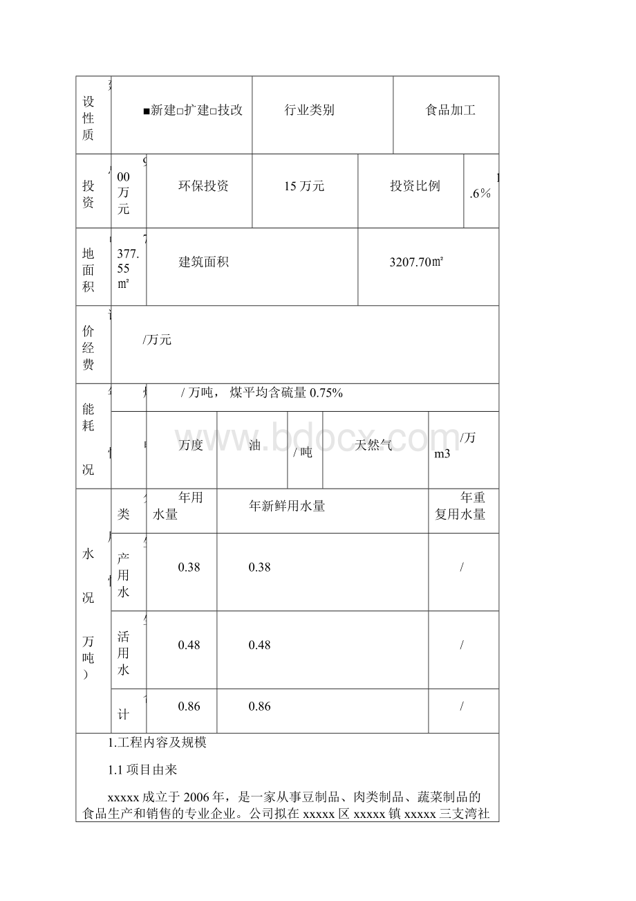 食品厂豆制品肉类制品和蔬菜制品各吨生产销售项目.docx_第2页