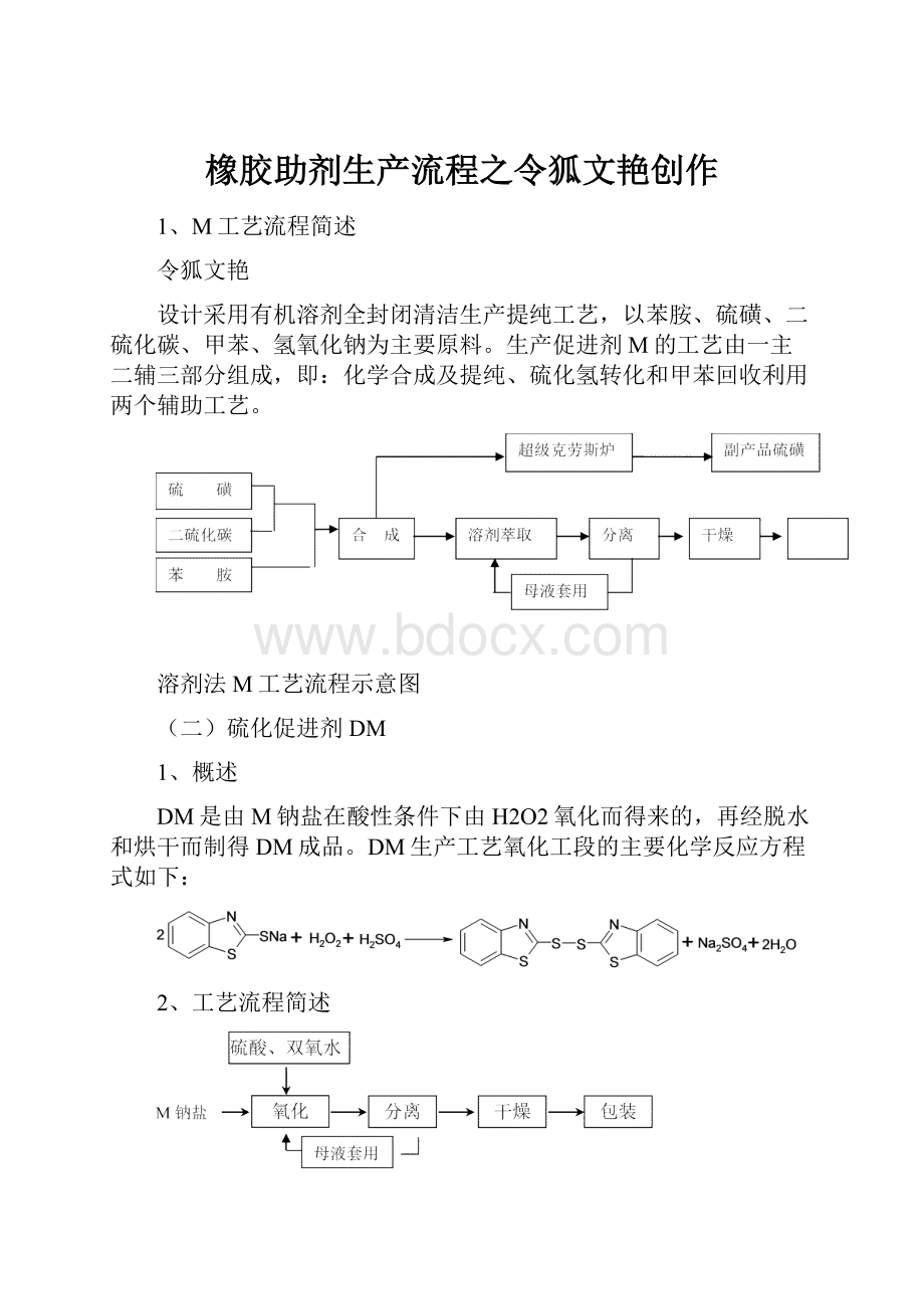 橡胶助剂生产流程之令狐文艳创作.docx