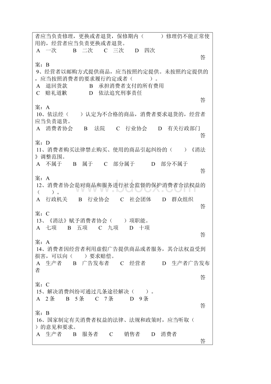 消费者权益保护法试题.docx_第2页