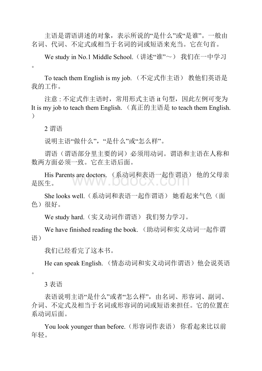 初中英语句子成分及练习.docx_第2页