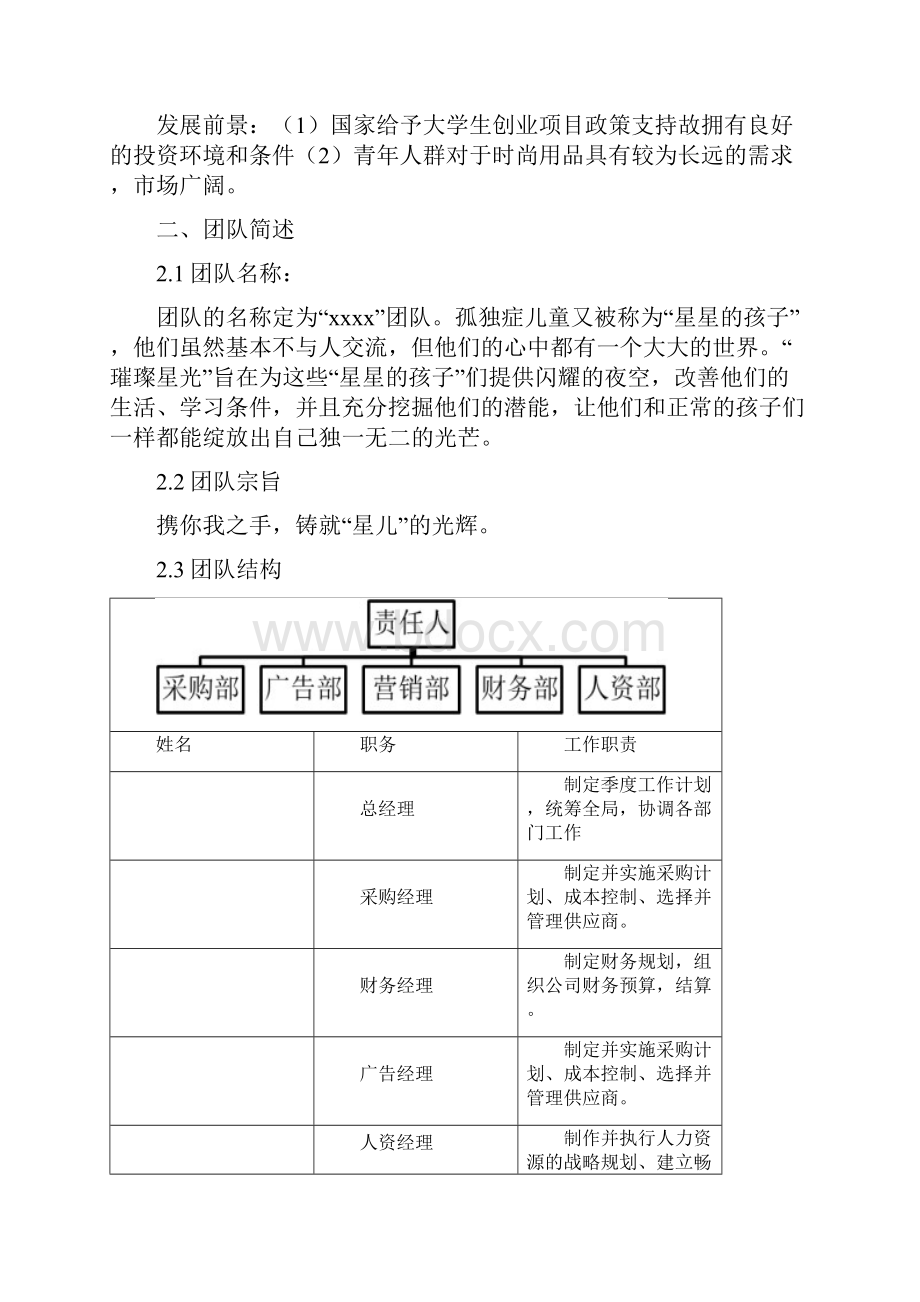 创青春 公益创业赛项目书.docx_第2页