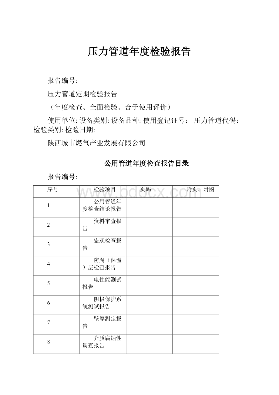 压力管道年度检验报告.docx