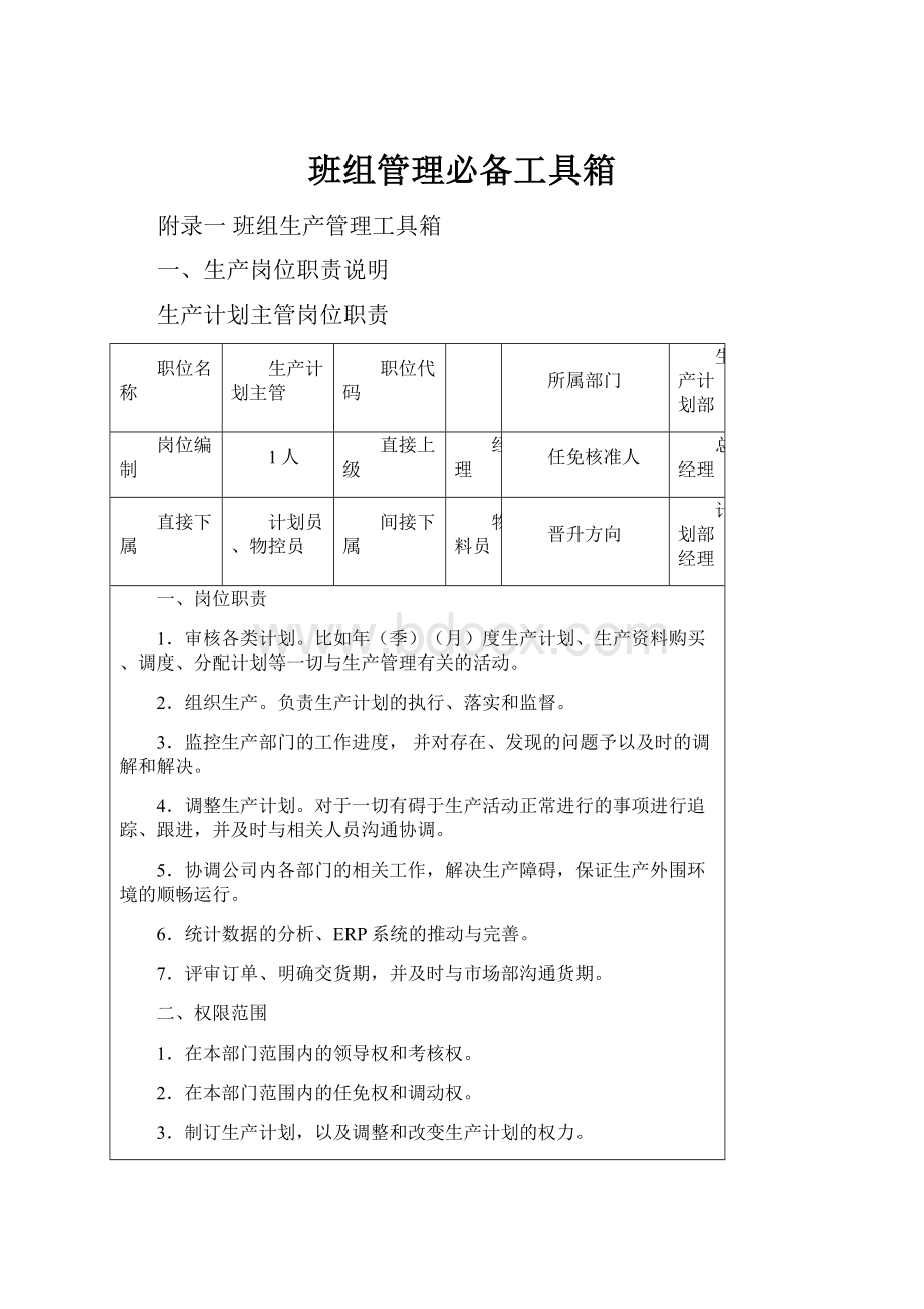 班组管理必备工具箱.docx