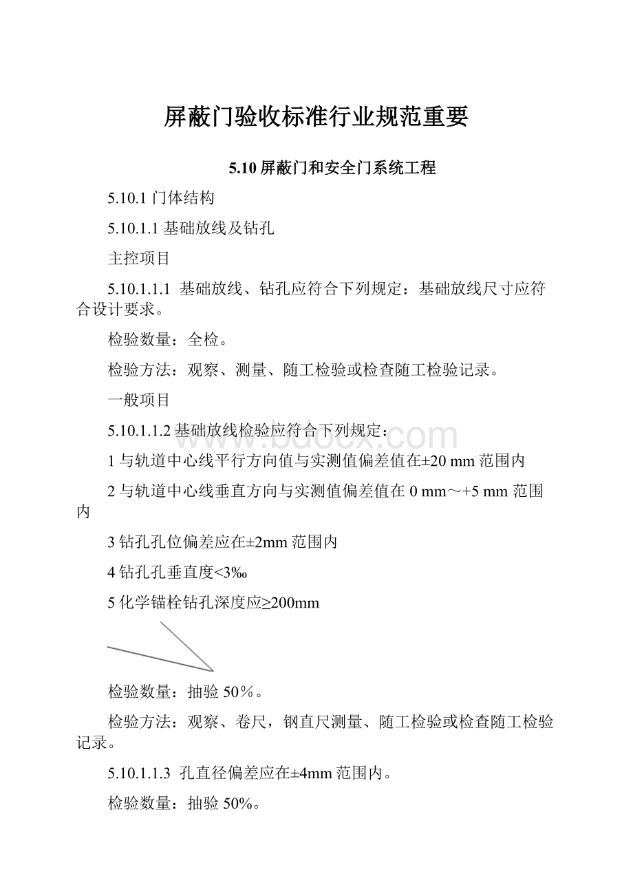 屏蔽门验收标准行业规范重要.docx_第1页