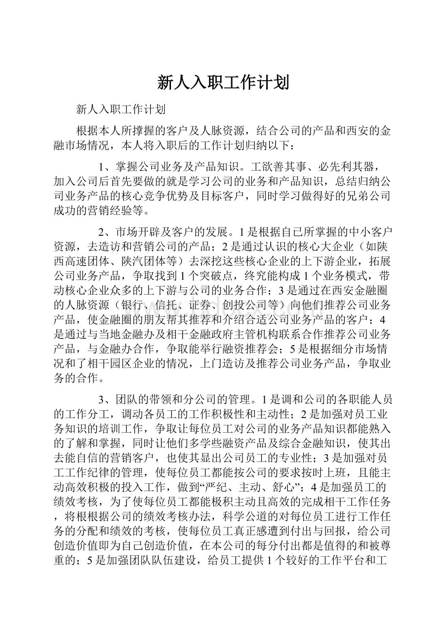 新人入职工作计划.docx